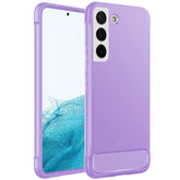 JETech Slim Fit Case for Samsung Galaxy S22 5G 6.1-Inch, Thin Phone Cover with Shock-Absorption and Carbon Fiber Design (Light Purple)